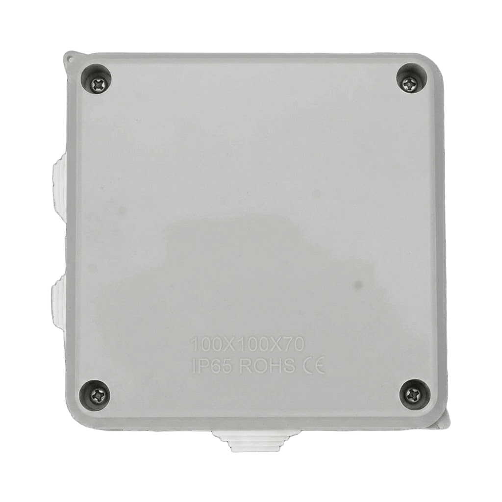 Caja de Conexiones Impermeable IP65, 7 Entradas, Dimensiones 100 x 100 x 70 mm, para Instalaciones Industriales, Comerciales y Residenciales, Incluye Tornillería para su Instalación - Imagen 5