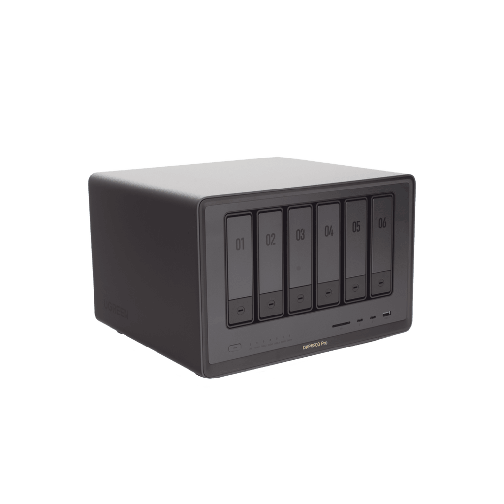 NAS UGREEN NASync DXP6800 Pro / Intel Core i5-1235U 10 Núcleos / 6 Bahías SATA + 2 M.2 NVMe / 2 Puertos Thunderbolt 4 / 2 Puertos 10GbE / 8K HDMI / PCIe 4.0 x4 / DDR5 Hasta 64GB / Compatibilidad Multiplataforma - Imagen 4