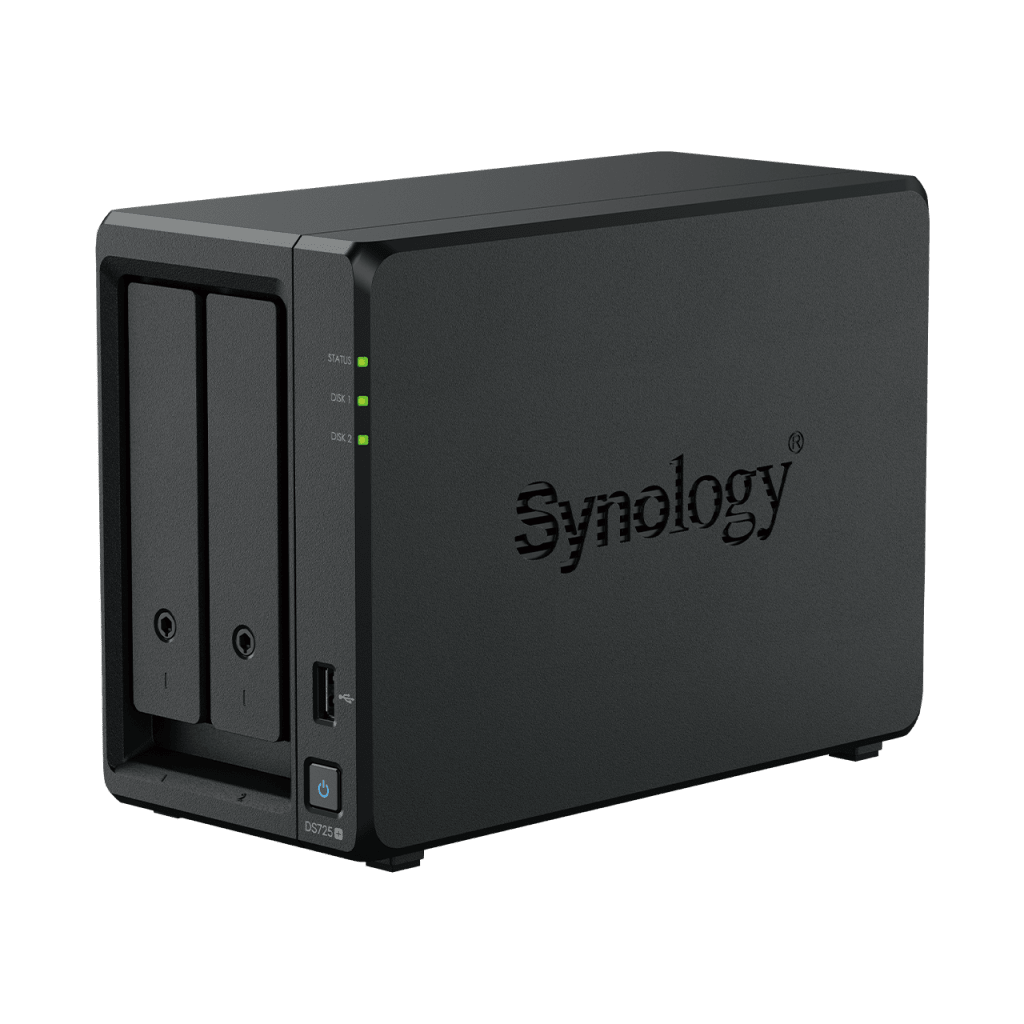 NAS Synology DiskStation DS725+ | 2 Bahías | Expandible hasta 7 Unidades | 2 Ranuras M.2 NVMe | Puerto 2.5GbE | Rendimiento 276 MB/s Lectura y 224 MB/s Escritura | Compatible con Unidad de Expansión DX525. - Imagen 4