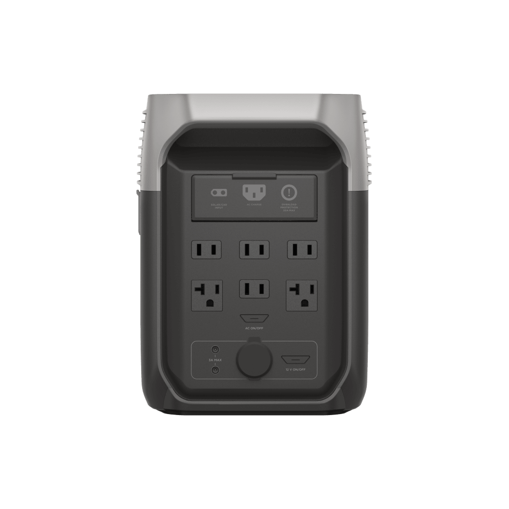Estación de Energía Portátil Delta 3 1536Wh Litio LFP / 6 AC 1800 W (Max. 3600W) / 2 USB-C 100W / Capacidad para Aumentar Respaldo / Cargador de Coche 10A a 12.6V / Conectividad WiFi y Bluetooth (App) / Carga Solar 500W Max. - Imagen 4