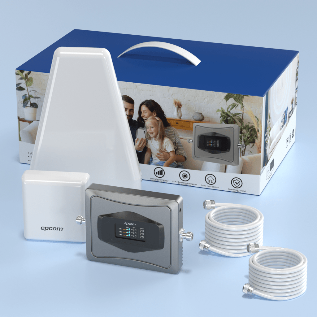 Kit Amplificador de Señal Celular 4G / Mejora las llamadas convencionales y VoLTE / Soporta los datos de las tecnologías 2G, 3G y 4G de TELCEL, AT&T y MOVISTAR / Cubre hasta 600 m2. - Imagen 4