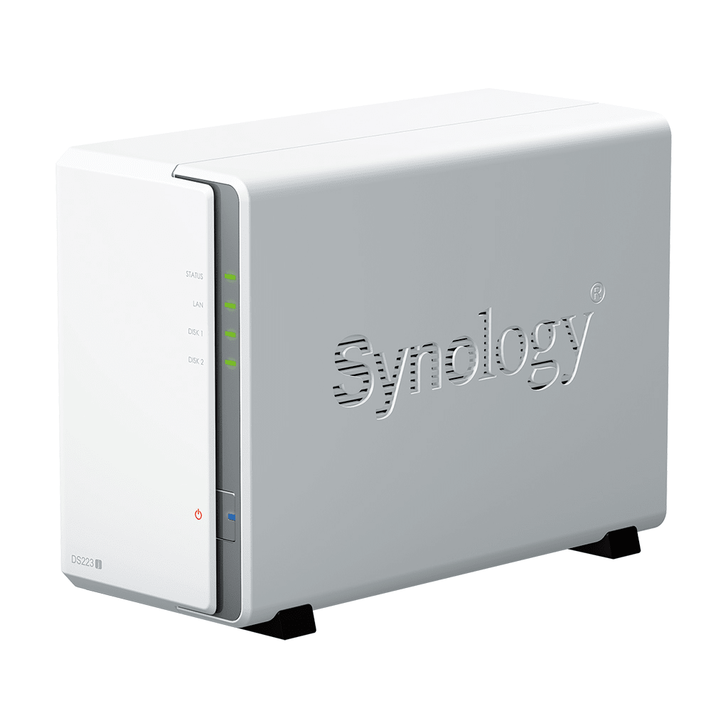NAS DiskStation DS223j | 2 Bahías | CPU Realtek RTD1619B 1.7 GHz | 1 GB DDR4 | Puerto 1GbE RJ-45 | USB 3.2 Gen 1 | Compatible con HDD y SSD | Synology DSM | RAID 0, 1, JBOD | SMB, AFP, NFS, FTP | Vigilancia IP - Imagen 4