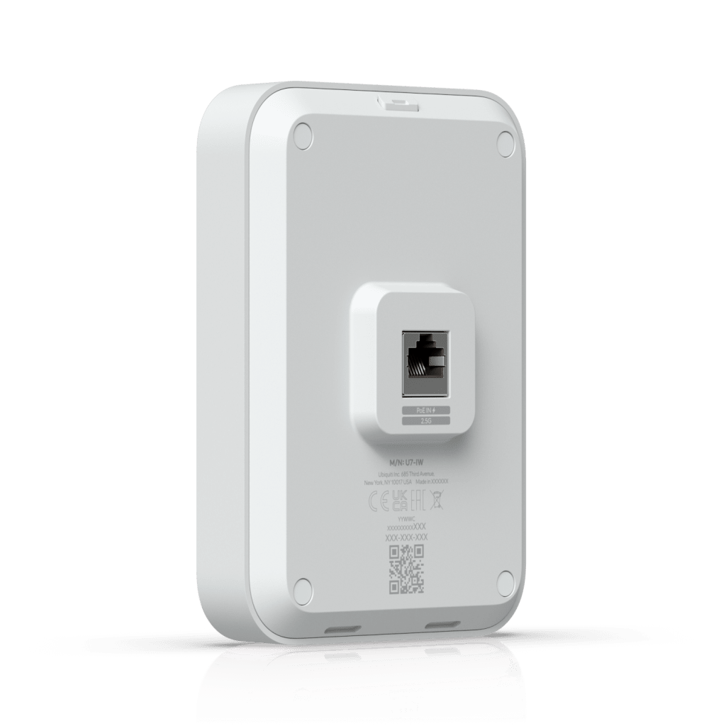 U7 In-Wall WiFi 7 Doble Banda para Interiores, con Cobertura de hasta 115 m², Capacidad para 200 Usuarios y Diseño Optimizado para Entornos de Hospitalidad - Imagen 4