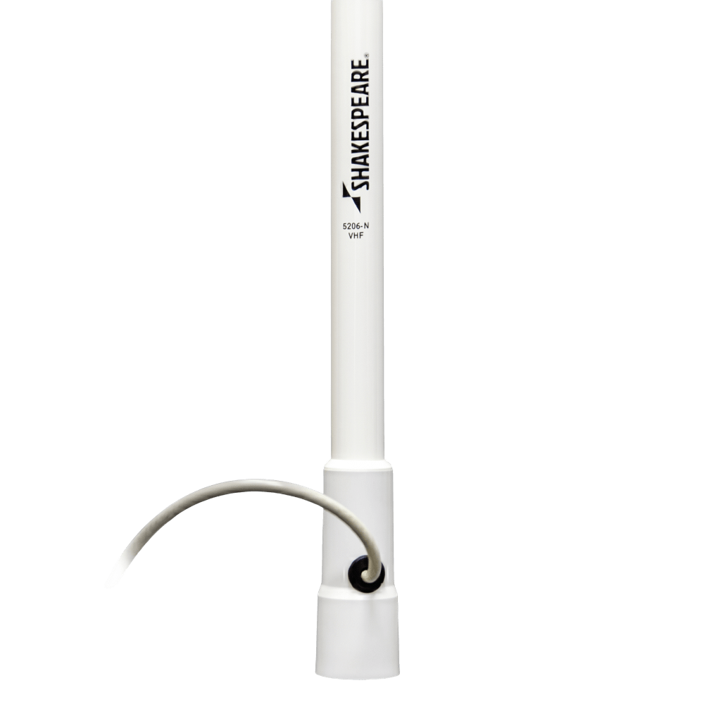 Antena Marina VHF de Fibra de Vidrio / Para Uso en Embarcaciones / Ganancia de 6 dB / 50 Watts / Base de Nylon - Imagen 3