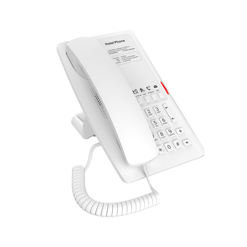 Teléfono IP Hotelero Wi-Fi 6 / 2 Líneas SIP / Doble Banda 2.4/5 GHz / 5 Teclas Programables / Puerto USB-A / PoE 802.3af / Audio HD - Imagen 3