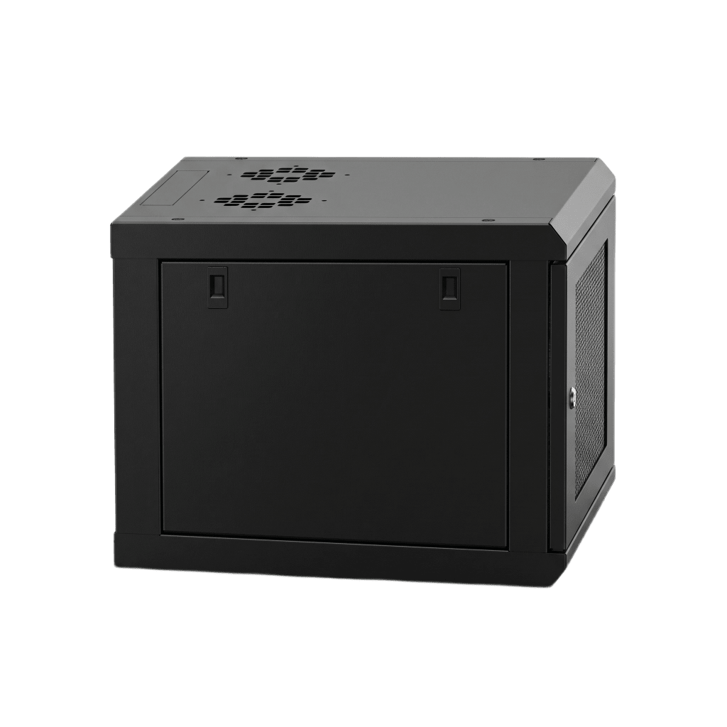 Gabinete Rack 19 Pulgadas / 04 Unidades / Ventilado / Montaje Pared / Acero Calibre 20 / Capacidad 100 kg / Dimensiones 636x606x283 mm (25x23.9x11.1 in) - Imagen 3