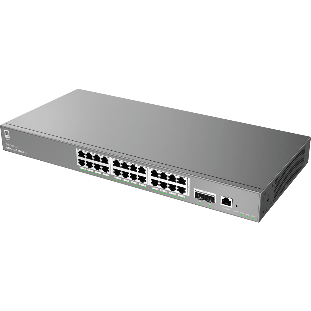 Switch Empresarial Administrable Capa 2++ / Serie GWN7800 Pro / 24 Puertos Gigabit Ethernet / 2 SFP+ / Switching 88 Gbps / VLAN 4K / QoS Avanzado / GDMS Cloud - Imagen 3