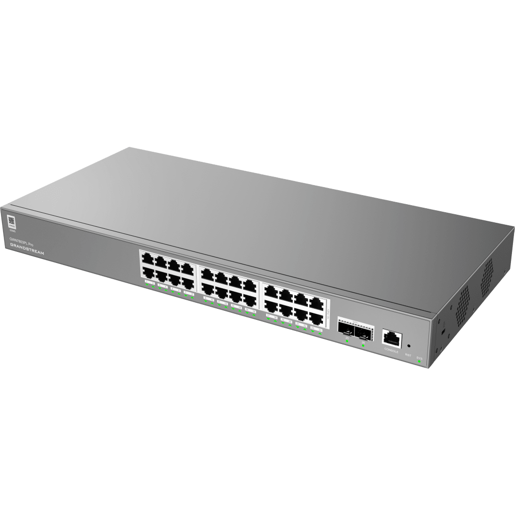 Switch de Red Empresarial L2++ / Serie GWN7800 Pro / 24 Puertos Gigabit PoE 250W / 2 Puertos SFP+ / Gestión Cloud GDMS / VLAN 4K / QoS Avanzado / Seguridad Integral - Imagen 3