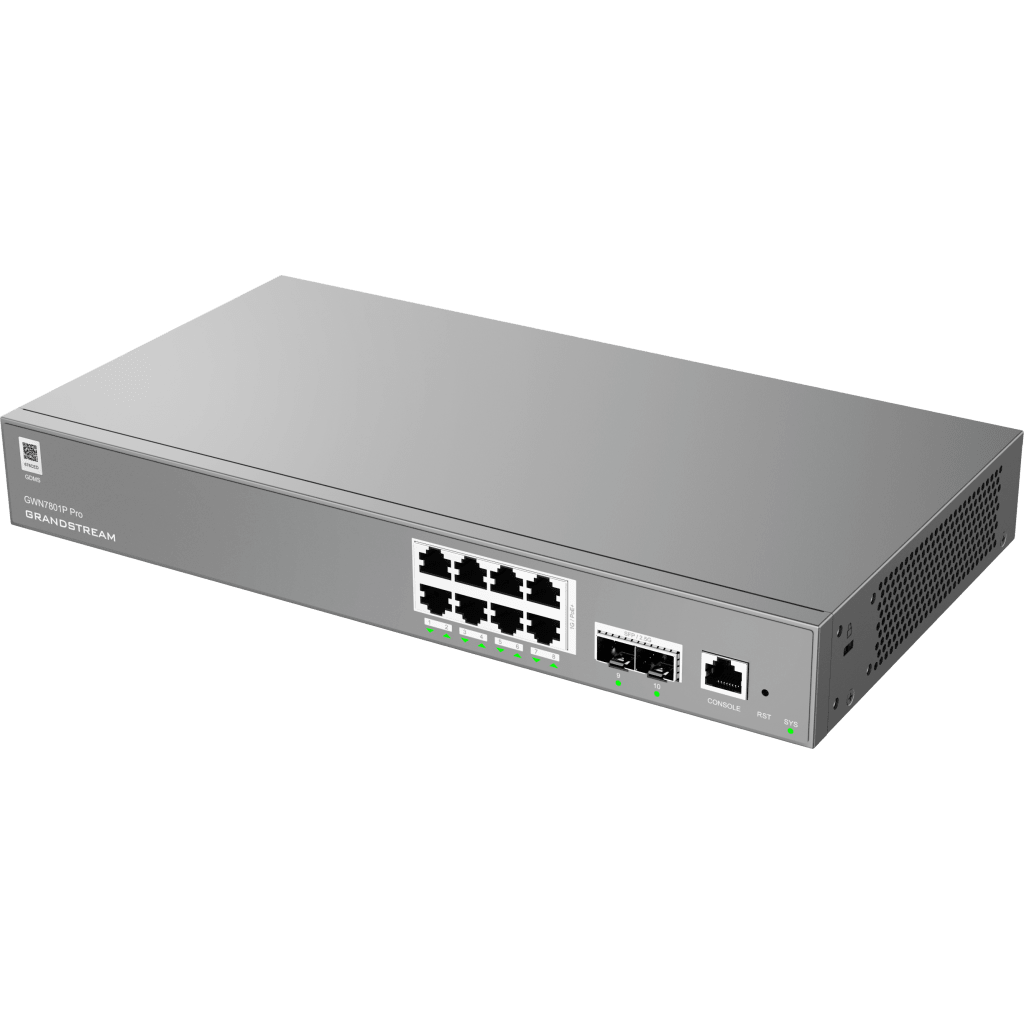 Switch de Red Empresarial L2++ / Serie GWN7800 Pro / 8 Puertos Gigabit PoE 120W / 2 Puertos 2.5GG SFP / Gestión Cloud GDMS / VLAN 4K / QoS Avanzado / Seguridad Integral - Imagen 3