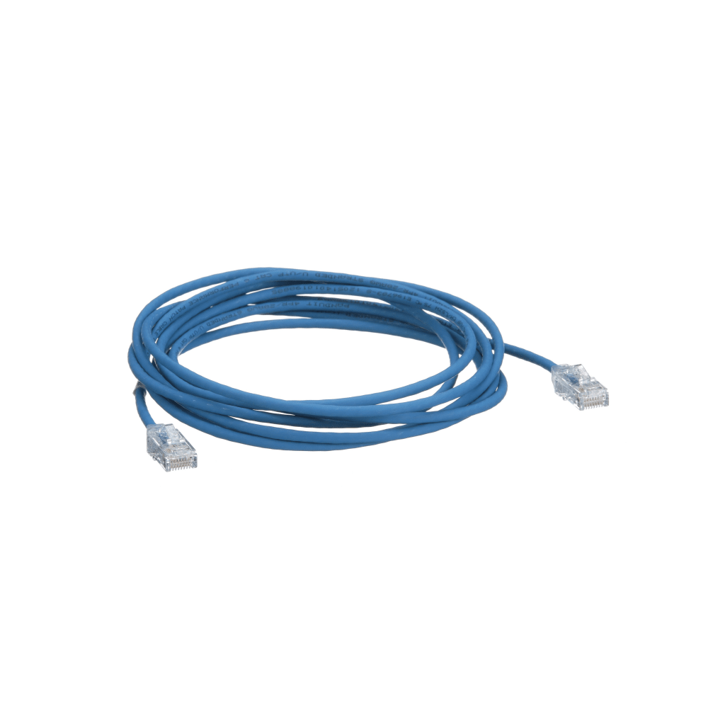Cable de Parcheo TX6, UTP Cat6, Diámetro Reducido (28AWG), Color Azul, 30.48 Metros (100 Pies) - Imagen 3