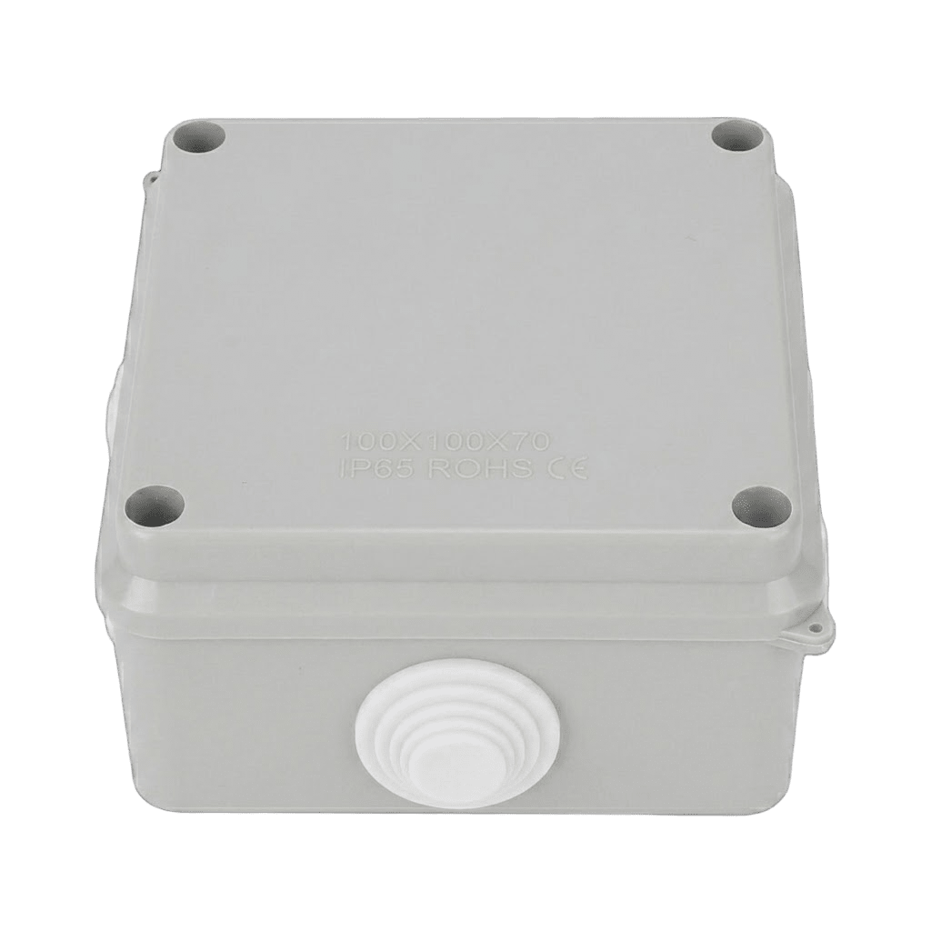 Caja de Conexiones Impermeable IP65, 7 Entradas, Dimensiones 100 x 100 x 70 mm, para Instalaciones Industriales, Comerciales y Residenciales, Incluye Tornillería para su Instalación - Imagen 4