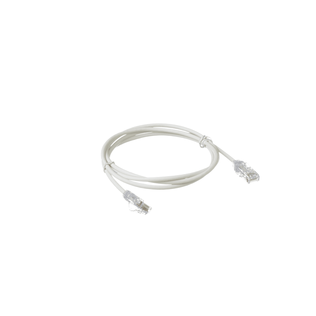 Cable de Parcheo TX6, UTP Cat6, Diámetro Reducido (28AWG), Color Blanco Mate, 4.57 Metros (15 Pies) - Imagen 3