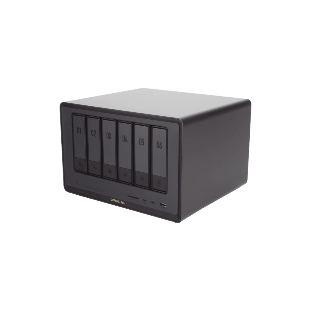 NAS UGREEN NASync DXP6800 Pro / Intel Core i5-1235U 10 Núcleos / 6 Bahías SATA + 2 M.2 NVMe / 2 Puertos Thunderbolt 4 / 2 Puertos 10GbE / 8K HDMI / PCIe 4.0 x4 / DDR5 Hasta 64GB / Compatibilidad Multiplataforma - Imagen 3
