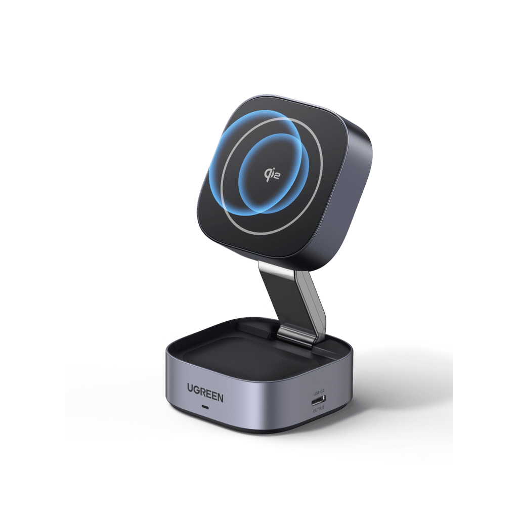 Cargador Inalámbrico 2 en 1 25W / Tecnología Magnética Qi 2 / 15W para Teléfono + 5W para Auriculares / Puerto USB-C 5W / Protecciones Múltiples / Cable USB-C Incluido - Imagen 3