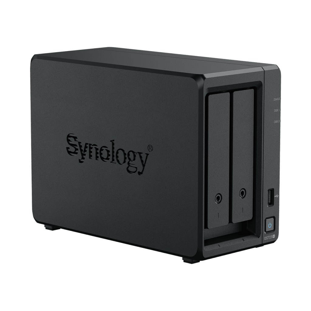 NAS Synology DiskStation DS725+ | 2 Bahías | Expandible hasta 7 Unidades | 2 Ranuras M.2 NVMe | Puerto 2.5GbE | Rendimiento 276 MB/s Lectura y 224 MB/s Escritura | Compatible con Unidad de Expansión DX525. - Imagen 3