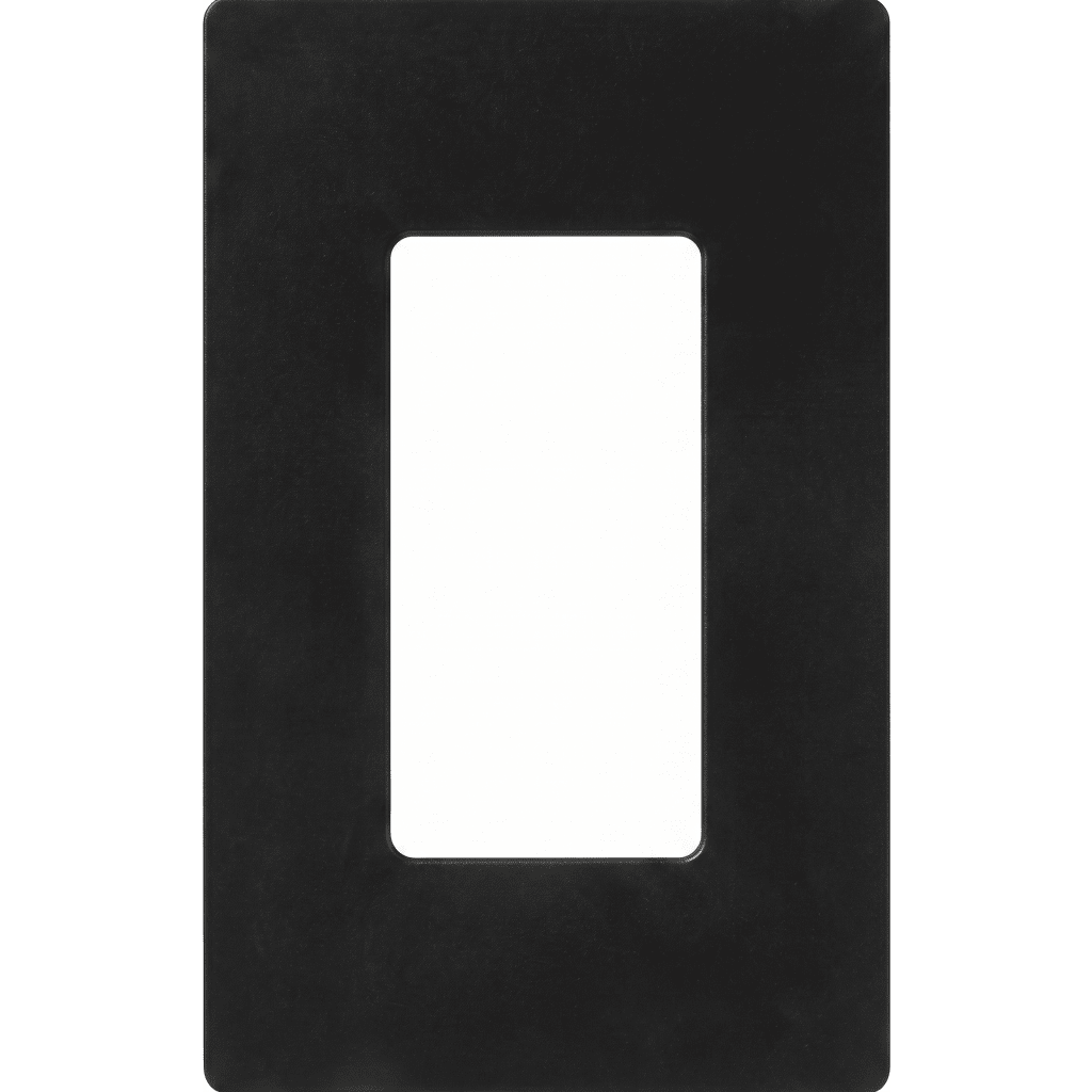Tapa Color Negro para interruptor o dimmer Lutron, 1 gang, limpio y moderno
