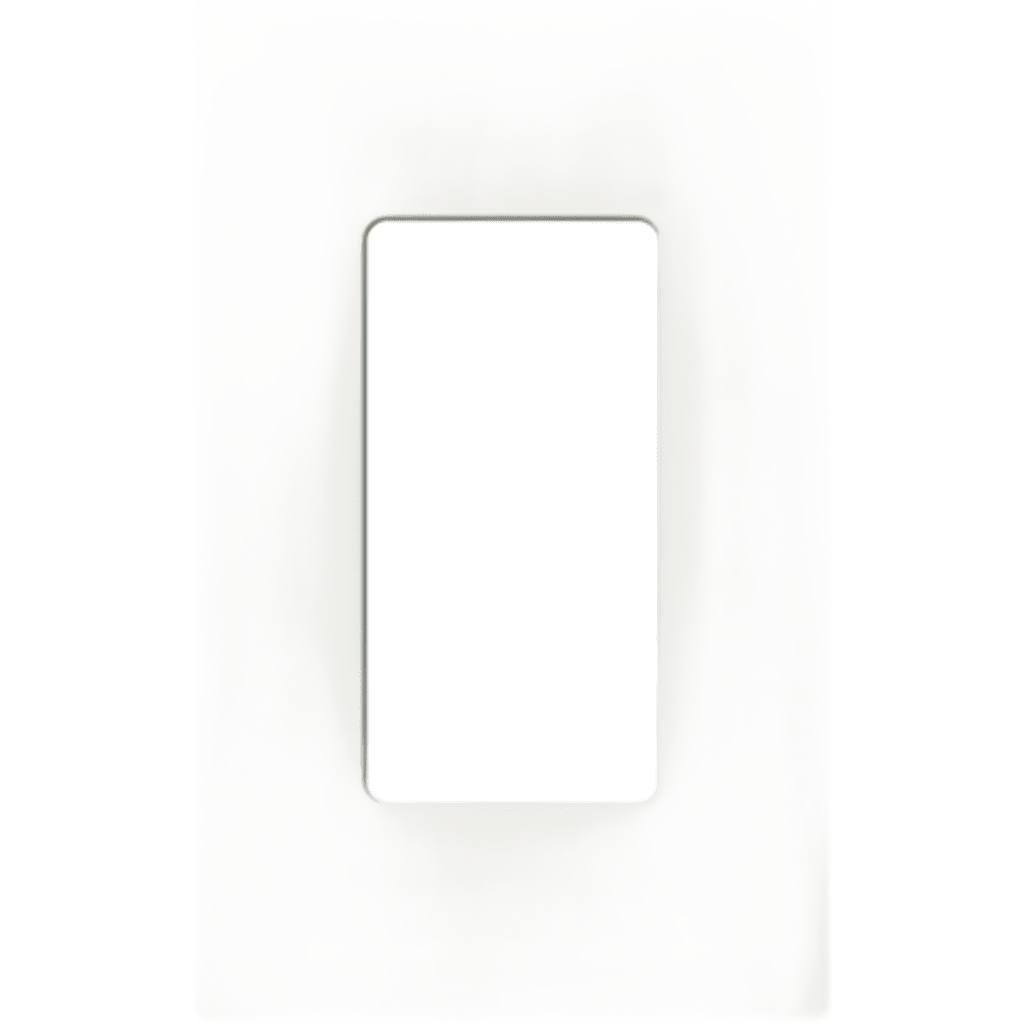 Tapa Color Blanco para interruptor o dimmer Lutron, 1 gang, limpio y moderno