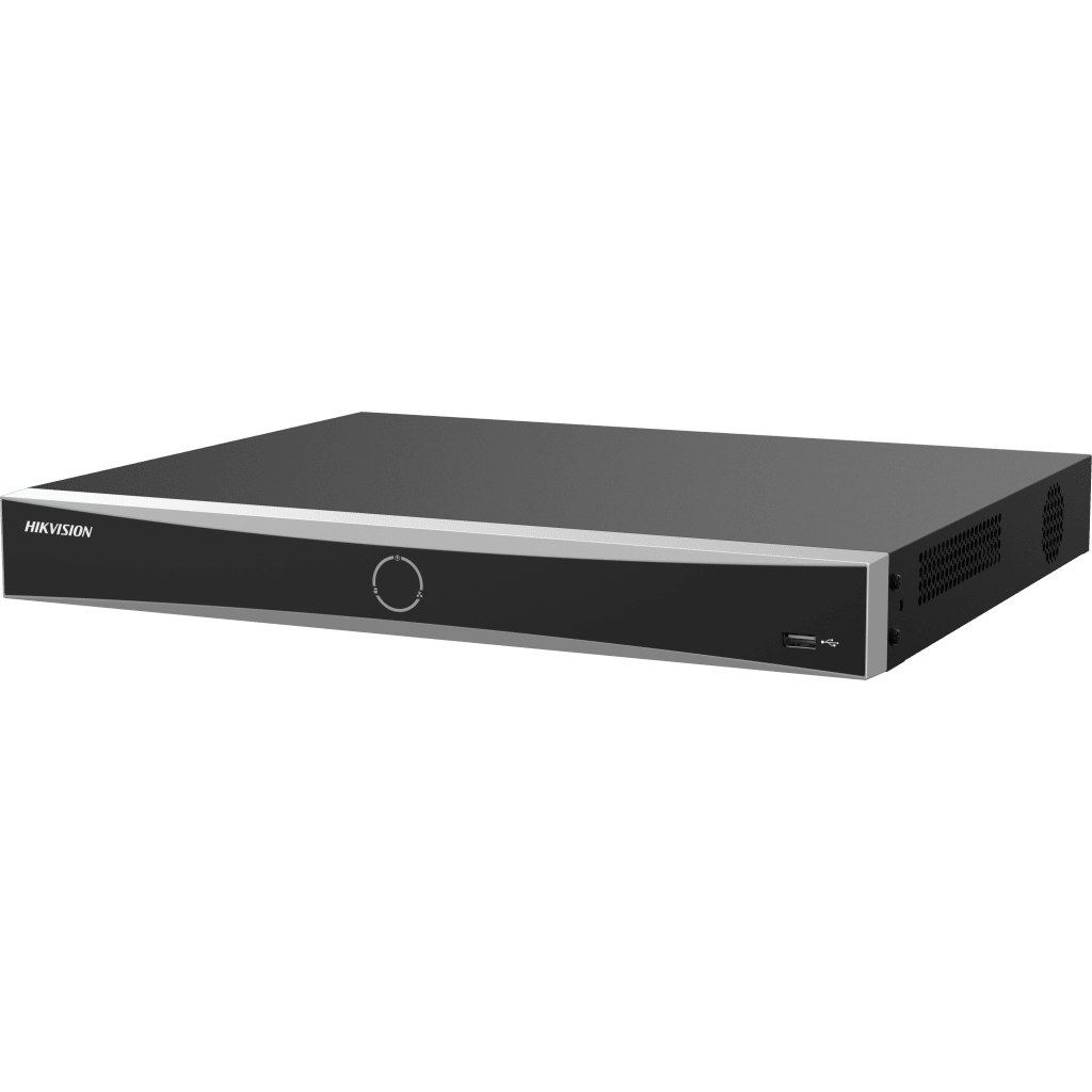 [AcuSearch] NVR 12 Megapixel (4K) / 32 canales IP / 16 Puertos PoE+ / Recocimiento Facial / AcuSense (Evita Falsas Alarmas) / 2 Bahías de Disco Duro / HDMI en 4K / Alarmas I/O / 300 Metros PoE Modo Extendido
