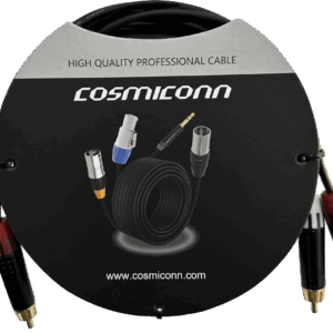 Cable 2 RCA x 2 RCA, conectores negros, con diferenciador de blanco y rojo (2x MT380-RD - 2x MT380-WH), length 2m