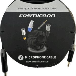 Cable 6.35mm a 3.5mm, conectores color negro MP3X-B - MTP3C-BG, length 5m