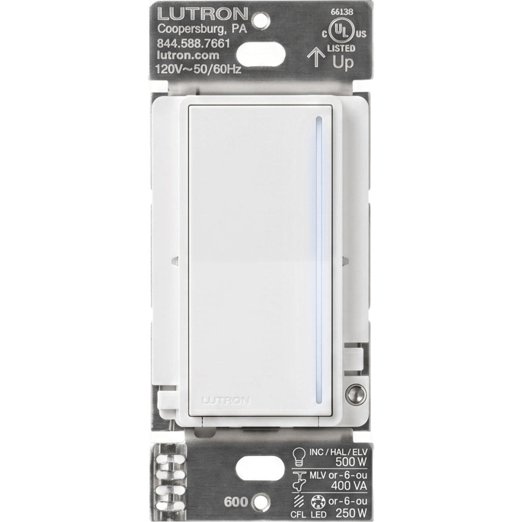 (RadioRa3) Atenuador  táctil Sunnata Dimmer PRO color blanco, requiere cable neutro / soporta 250W LED