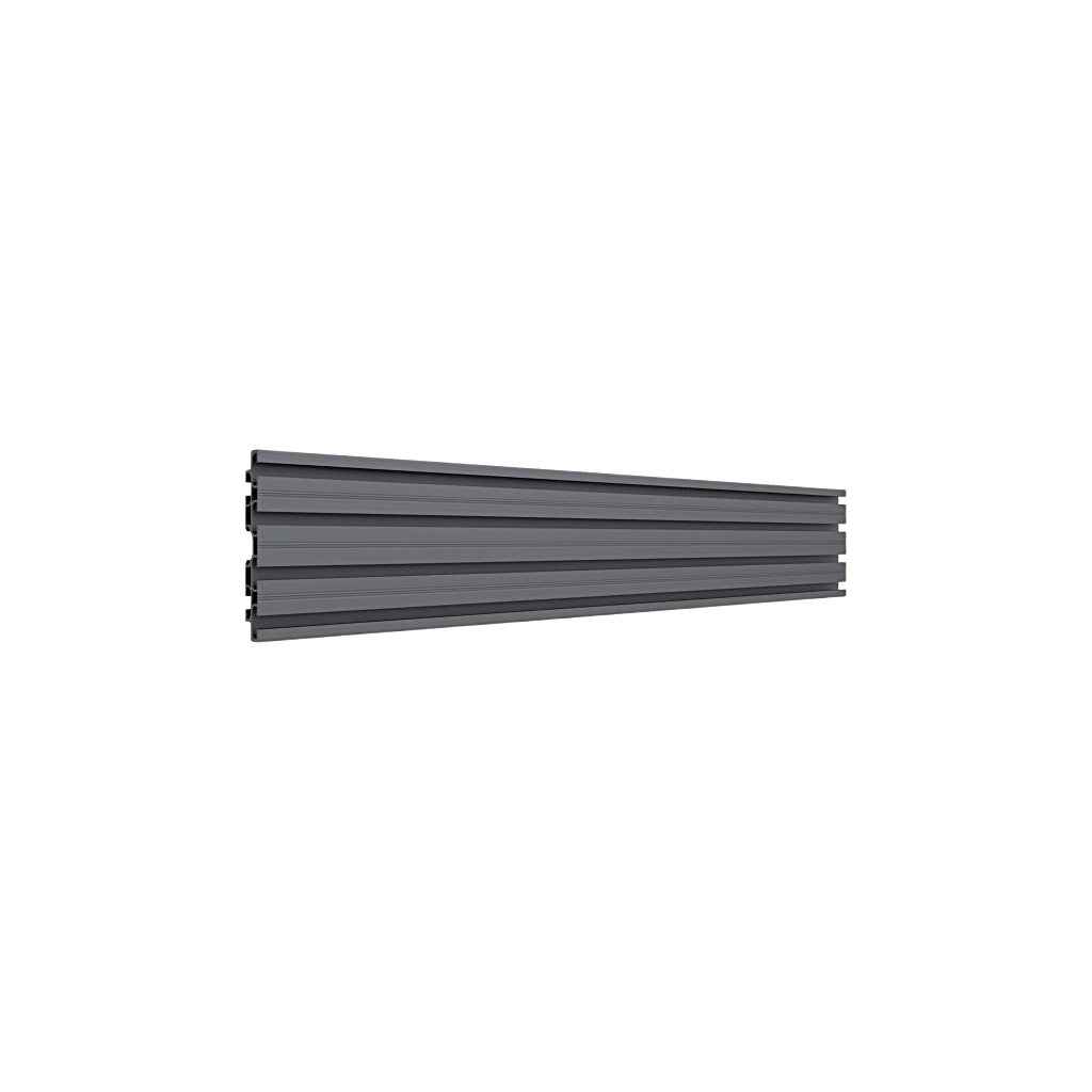 Accesorio_ Riel de Aluminio con Longitud 1750 mm | Ancho 120 mm|  Espesor 9 mm | Incluye Tapas y Tornillos | Compatible con estructura para Videowall | Diseño Modular