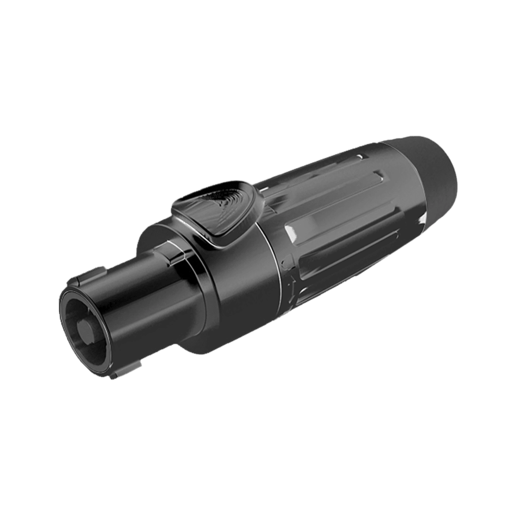 Conector Speakon | Hembra | 4 polos | carcasa negra | Cable AWG10 | 30A