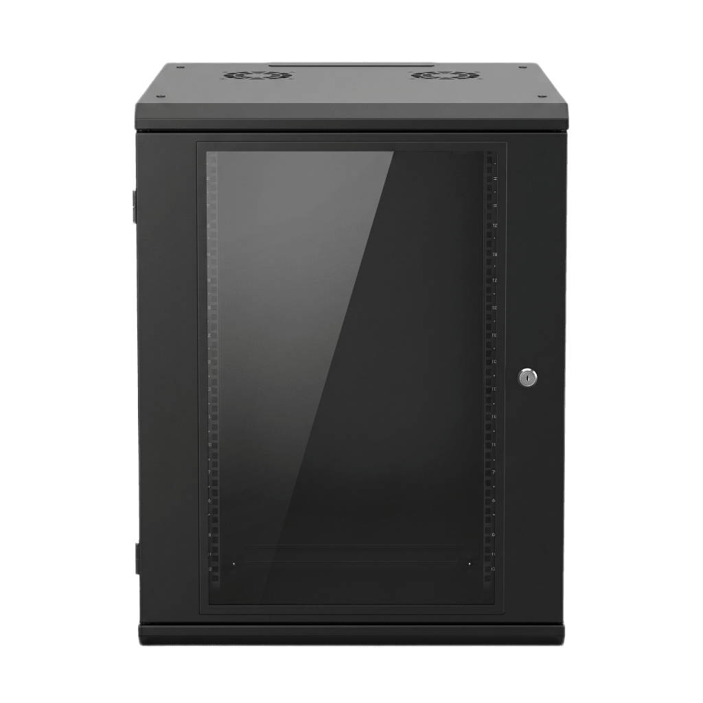 Gabinete de Pared 16U de 635 mm de Profundidad, Rack de 19 in en Acero Reforzado: Compacto y Resistente para Soluciones Profesionales