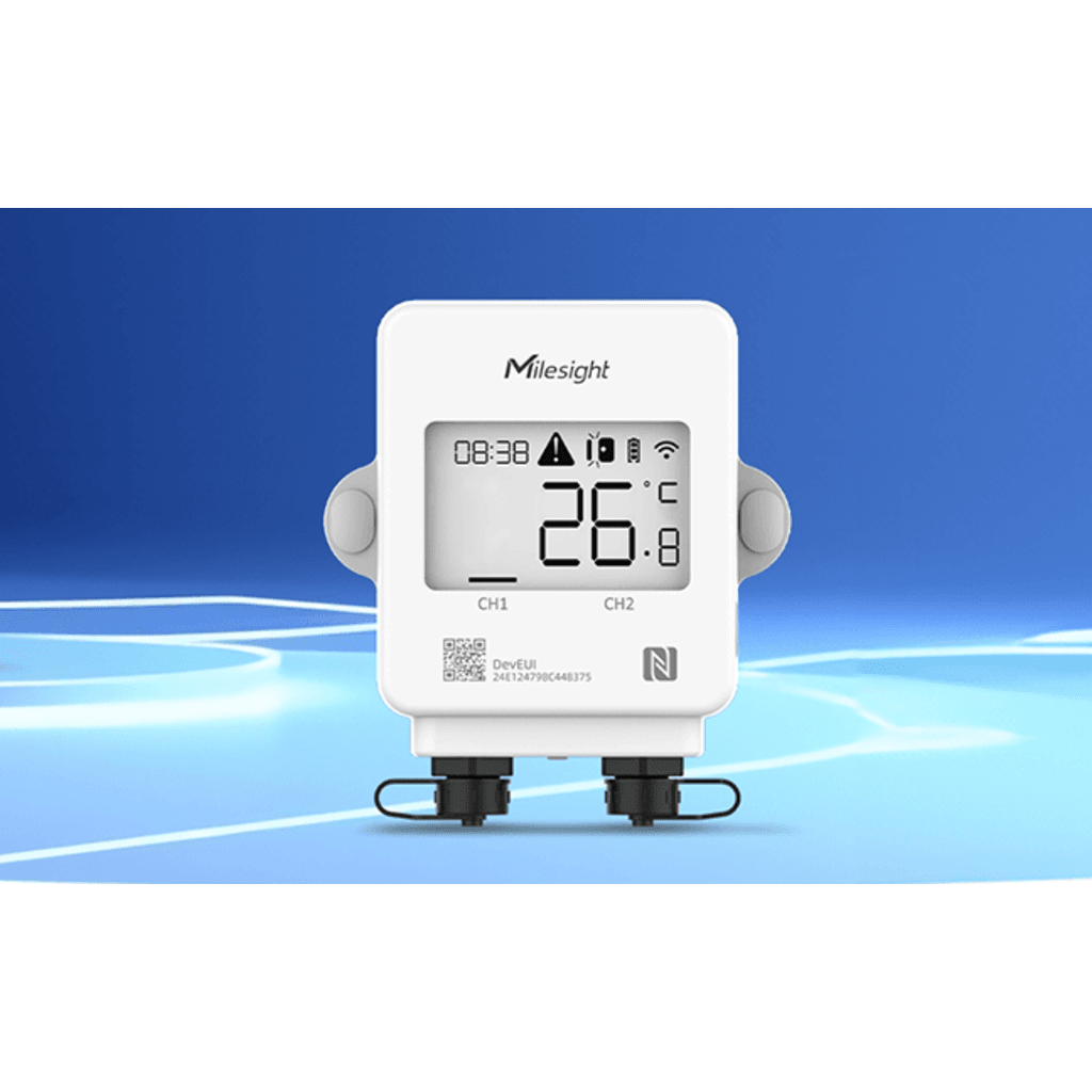 Display LoRaWAN para Monitoreo de Temperatura en Cadena de Frío / Pantalla LCD / Sensor Magnético / EN12830 / IP65