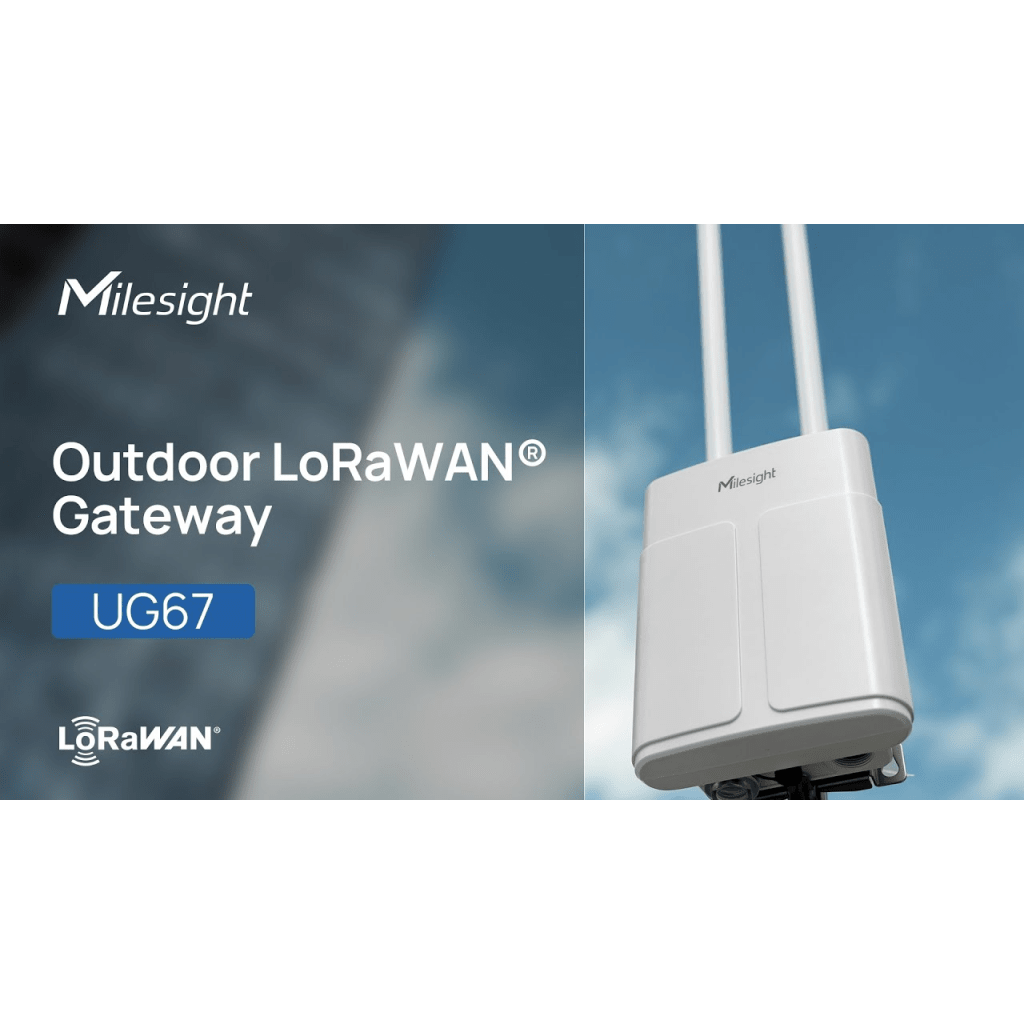 Gateway LoRaWAN para Exterior / 8 Canales / IP67 / 4G LTE / GNSS / PoE / Alcance 15 km