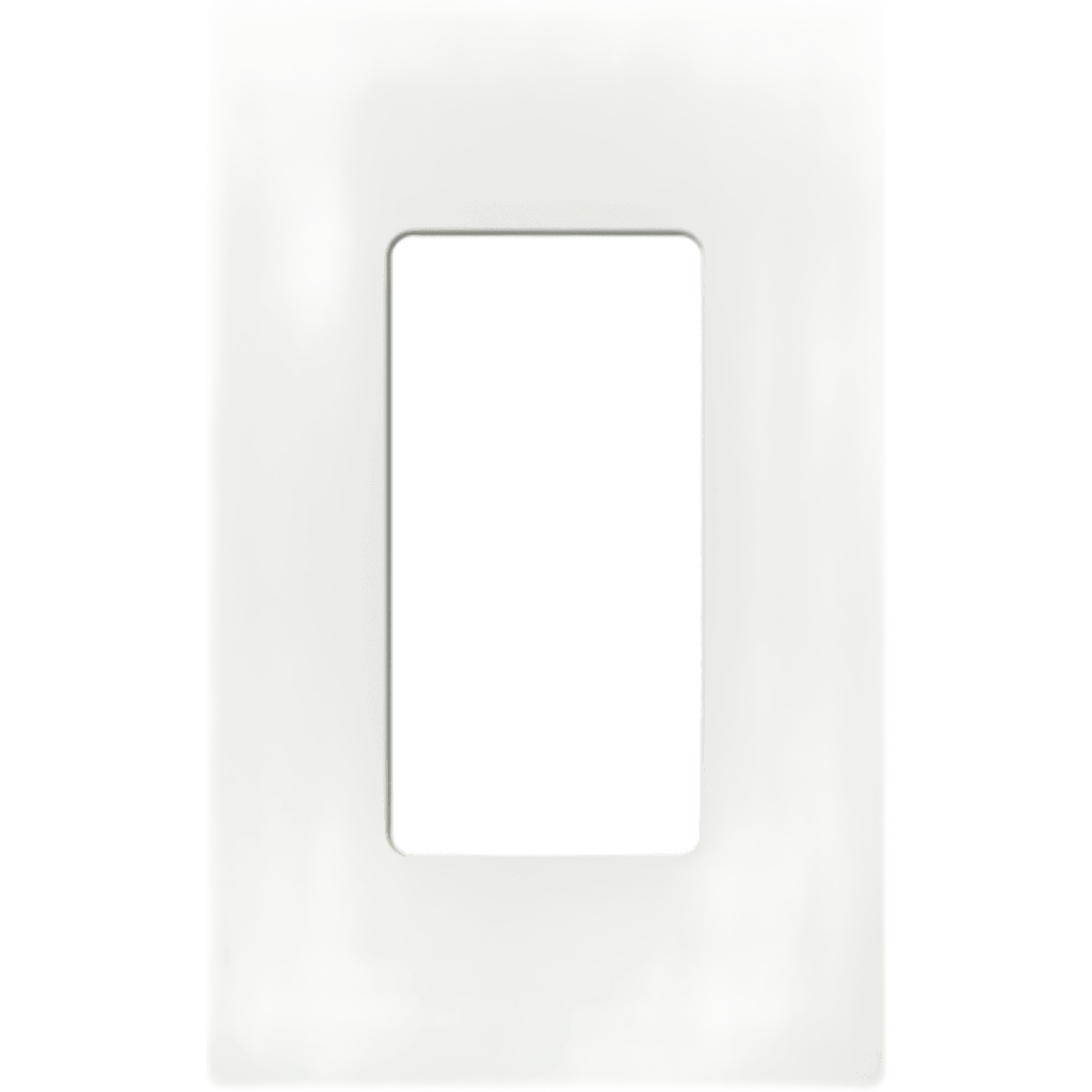 Tapa Color Blanco Satin para interruptor o dimmer Lutron, 1 gang, limpio y moderno