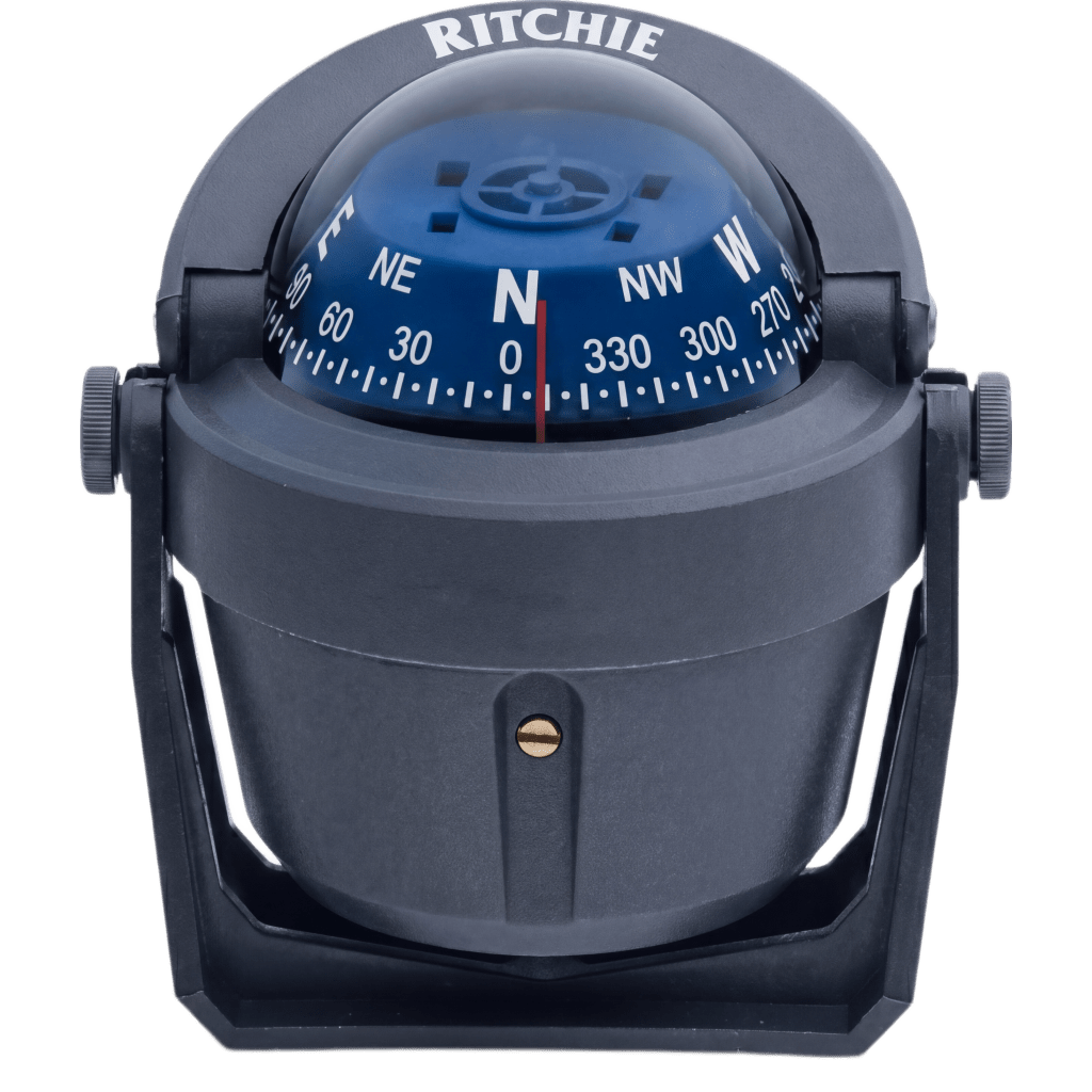 Brújula de Navegación Marítima Ritchie Explorer B-51G / Montaje en Bracket / Dial 2 3/4" (70 mm) / Iluminación Nocturna Verde / DirectiveForce Magnets / Construcción Compuesta Alta Temperatura / 100% Reparable