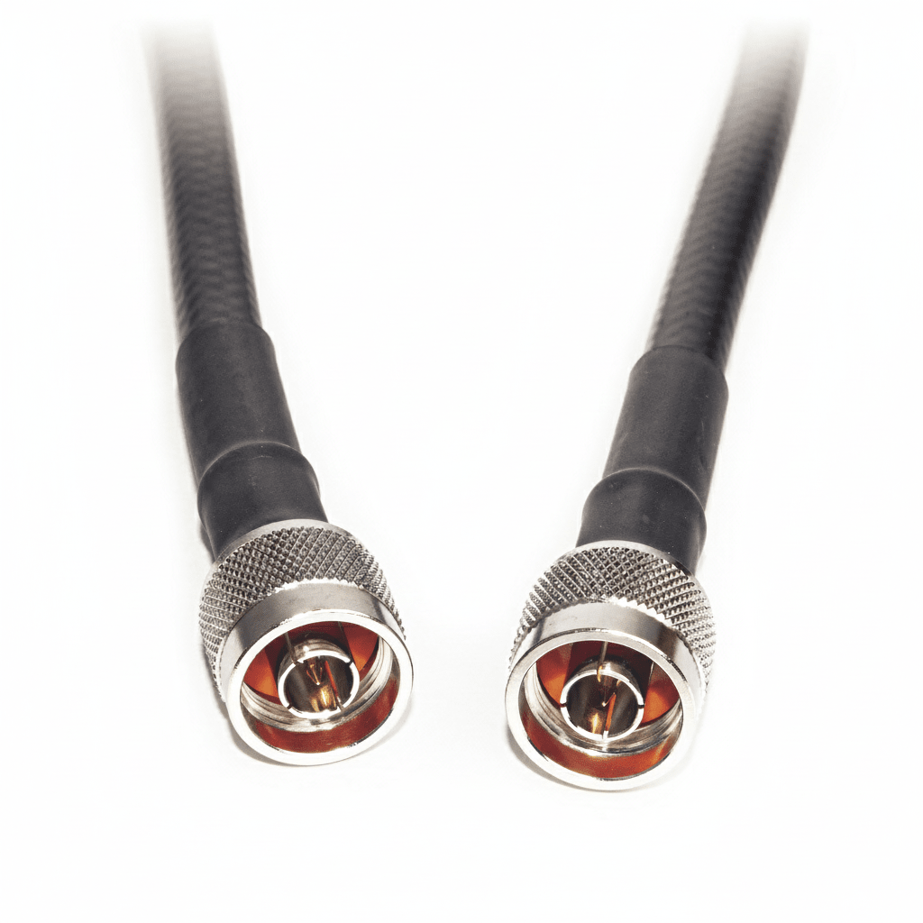 Jumper Coaxial con Cable Epcom405 | Conector N Macho en los Extremos | 30 Metros (98.43 Pies) de Longitud.