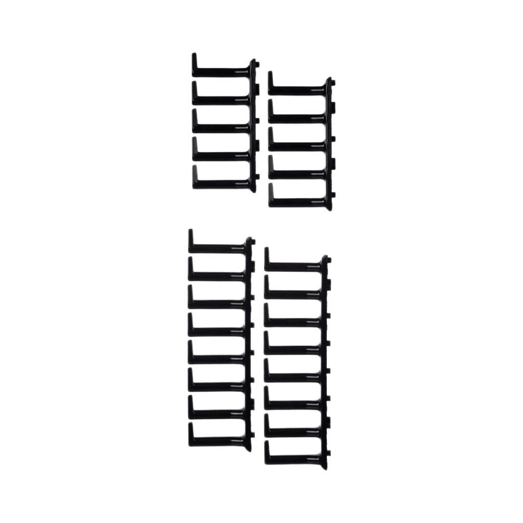 Kit de Dedos Para Administración de Cables en Gabinetes FlexFusion™, de 42 o 45 UR, Dedos de 100 mm de Longitud, Color Negro