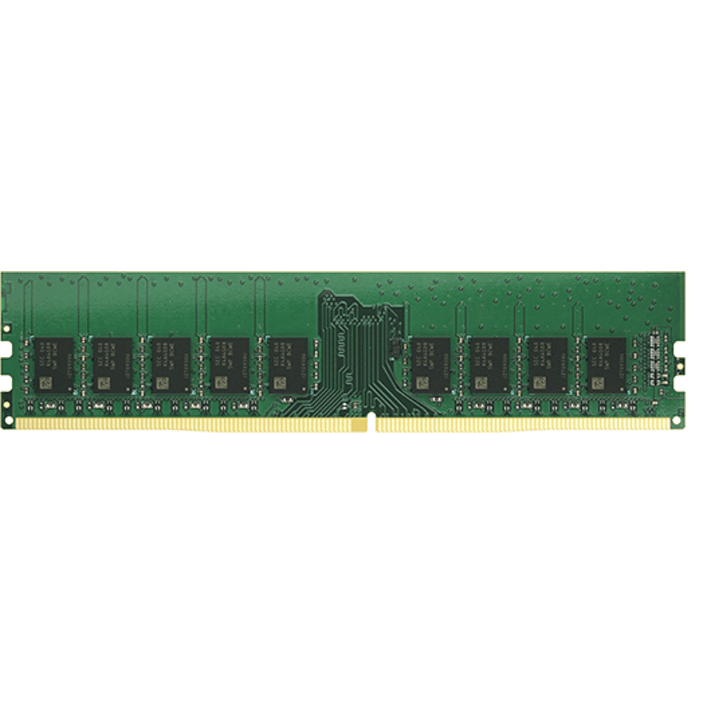 Módulo de Memoria DDR4 ECC Unbuffered DIMM | 16GB | 2666 MHz | Compatible con Series SA: SA3400D, SA3200D / Series UC: UC3400, UC3200 / Series 21: RS4021xs+, RS3621xs+, RS3621RPxs, RS2821RP+, RS2421RP+, RS2421+ / Series 19: RS1619xs+ /  Series 18: