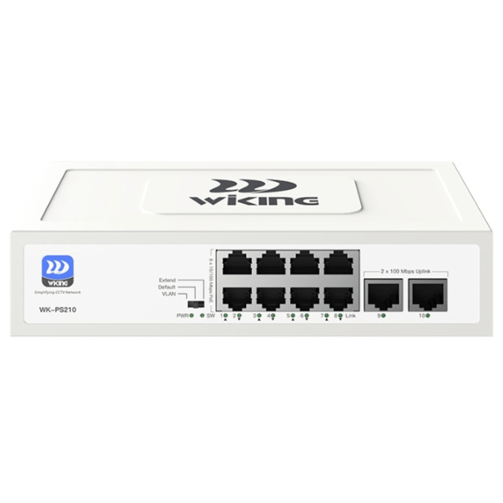 Switch no administrable PoE / Gestión Cloud / Con 8 puertos 10/100 Mbps PoE af/at / 2 Puertos Ethernet 10/100 MBPS / Presupuesto 76 W / PoE hasta 250 metros
