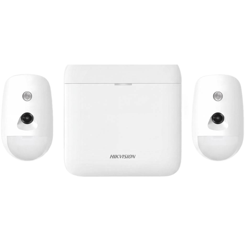 (AX PRO) KIT de Alarma AX PRO / Incluye: 1 Hub con Batería de Respaldo / 2 Detectores de Movimiento con Cámara (PIRCAM) / Compatible con Hik-Connect P2P