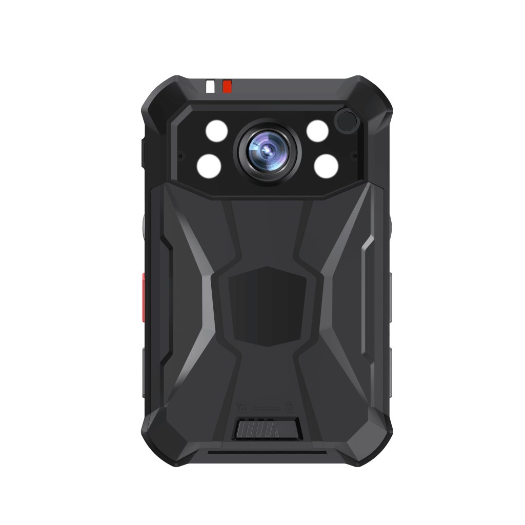 Body Camera Portátil / Grabación 2K a 30 fps / 40 MP Fotos / IP68 / 4G WiFi GPS / 64 GB / PTT y SOS / Batería de 50mAh embebida para cambio de batería al vuelo